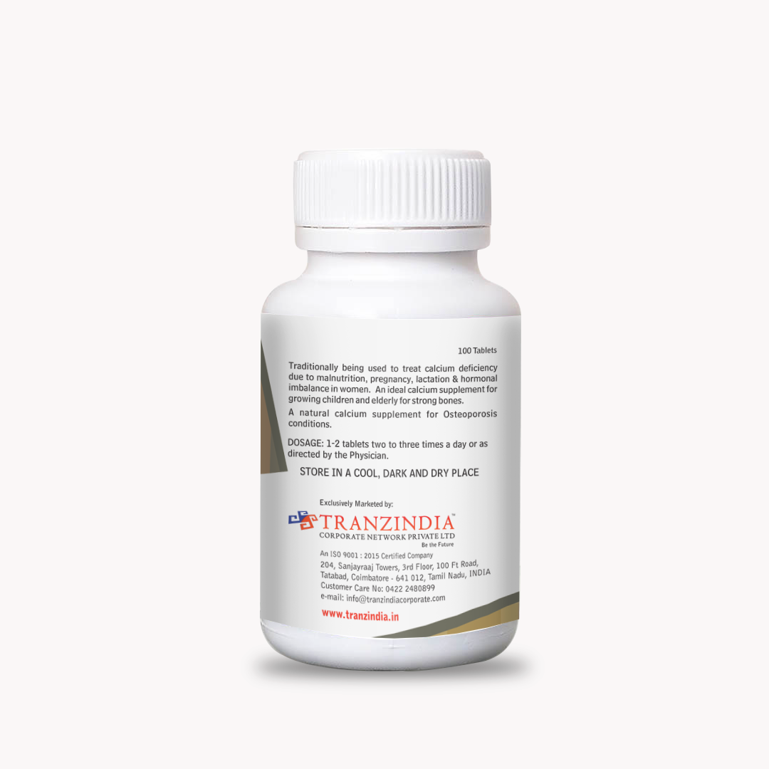 Calcium Tablets 100 Tab Support strong bones and teeth with these calcium tablets, fortified with essential minerals to improve absorption and joint health.