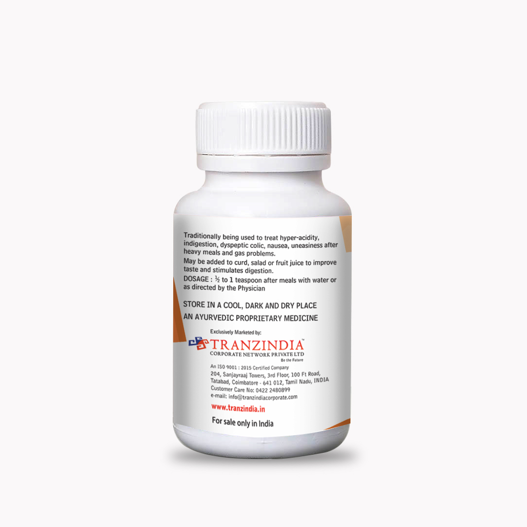 Gas X Powder_50g A quick-acting herbal powder for relief from gas, bloating, and acidity. Formulated with time-tested Ayurvedic ingredients.