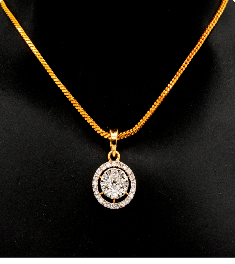 Swarga and Women Pendant and KP-531 Swarga’s pendants blend spiritual symbolism with contemporary design. Whether for daily wear or festive moments, they express grace and meaning in every detail.